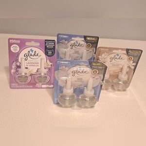 Glade Plugins Refills Bundle Sheer Vanilla Clean Linen Lavender & Vanilla New